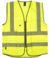 WR035 DWHV28 Warrior Hi-Vis Executive Waistcoat Yellow colour image